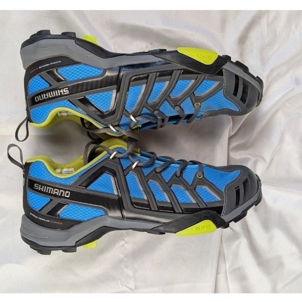 Shimano SH-MT34B Blue Black SPD Mountain Bike Cycling Shoes Mens EU 44 US 9.7 - Picture 5 of 11